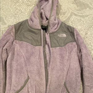 Girls 14-16 lavender north face fleece